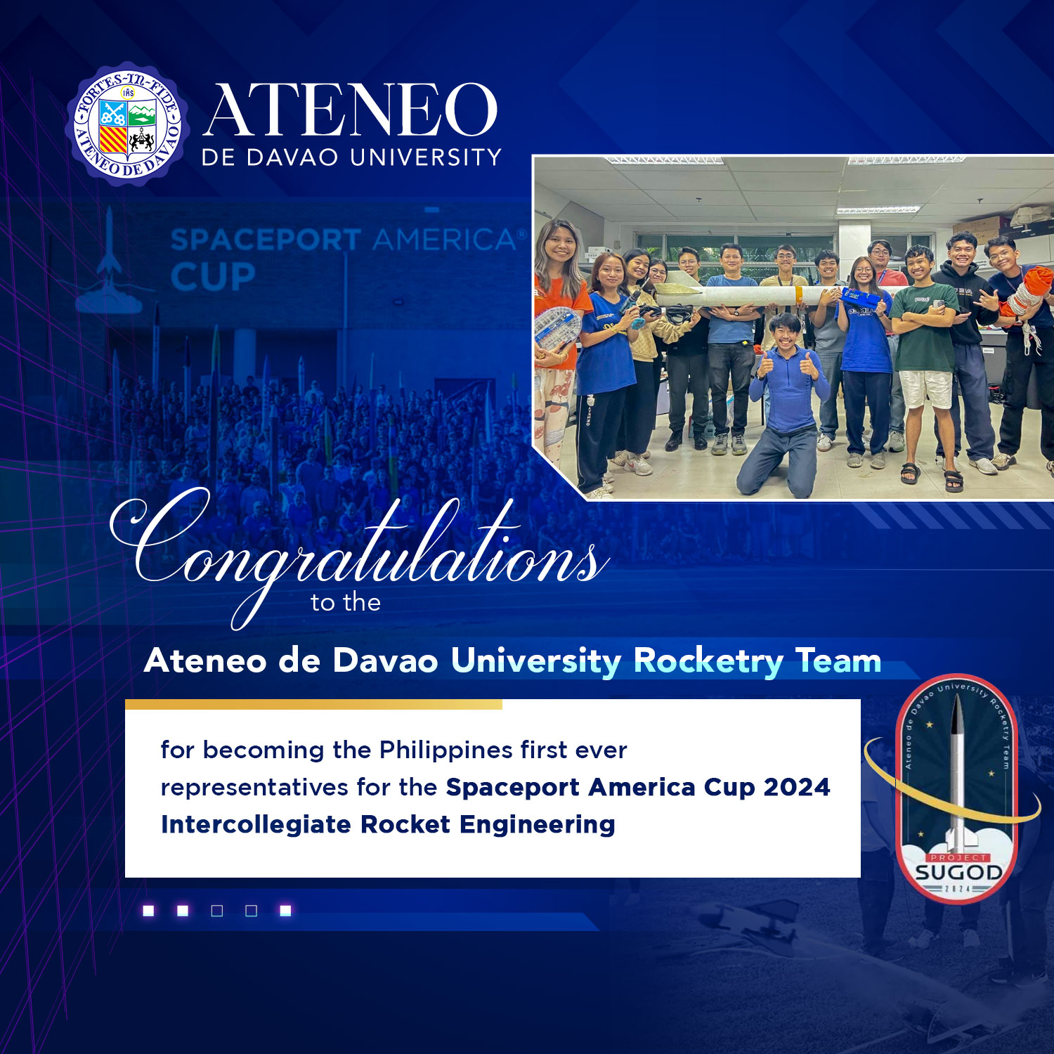 Pinoy First AdDU Rocketry Team Greenlit for Spaceport America Cup 2024